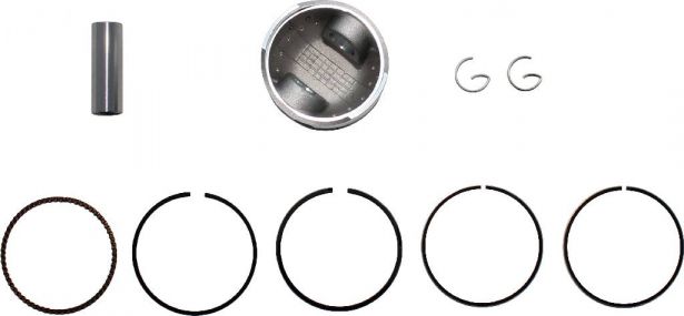Piston and Ring Set - YX 125cc (9pcs) - PBC30AF1