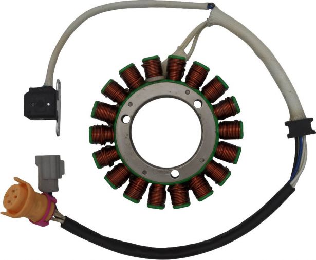 Stator - Magneto Coil, 18G, 5 Wire, 400cc, Jianshe - 30A9342 - PBC2334F1