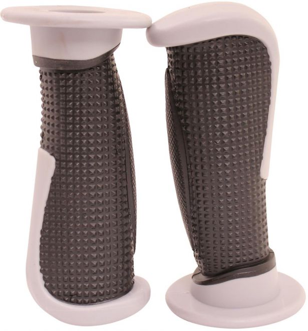 Throttle Grips - Tapered, Gray - 70D1845GY - PBC2705F1