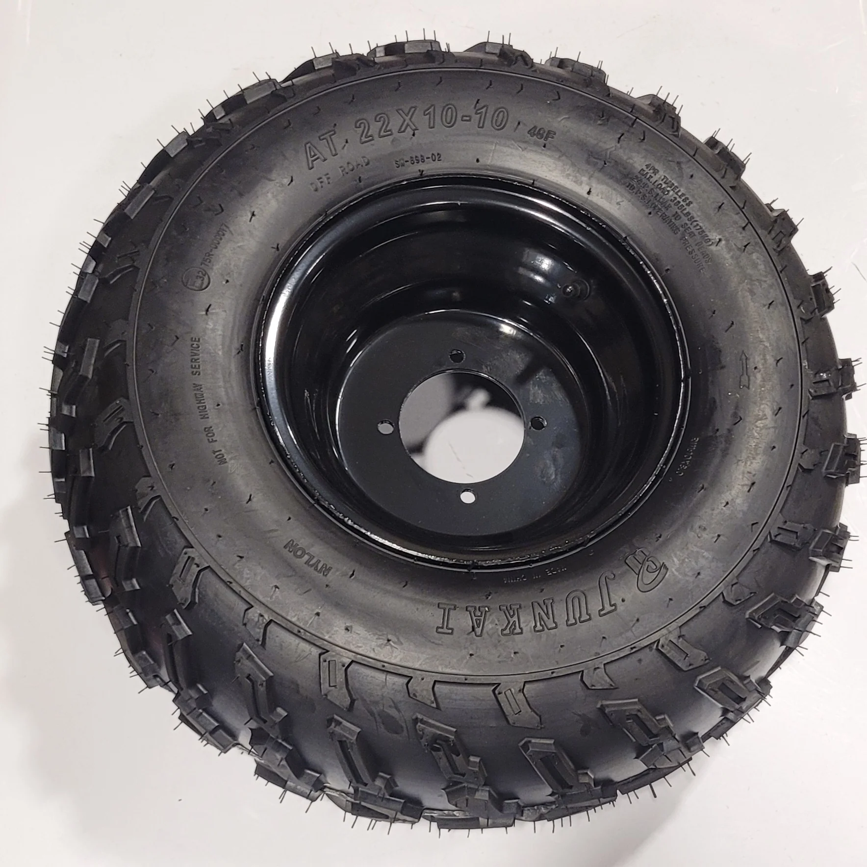 GB150 Utility Hummer 20x10-10 Tire & Black Rim - TAO TAO MOTOR / GIO PARTS - PBCG1080006