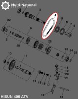 Chain - M9-9.25-34, Hisun, 400-700cc, ATV/UTV - CHN1040 - PBC1114F1