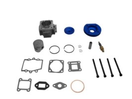 Cylinder Head Assembly - 44mm, Big Bore, Pocket Bike, Blue - 20P8440BU - PBC1727F1