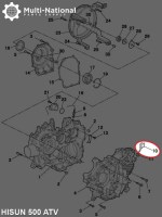Dip Stick - Oil, ATV, Hisun, 500-700cc - 20A5670 - PBC1445F1