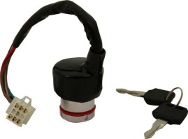 Ignition Key Switch - 6 pin (9 slot) Female, Metal - 10A4261 - PBC2030F1
