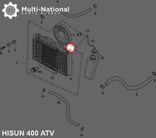 Rad Cap - ATV, Hisun, 400-800cc - 20A4580 - PBC2494F1