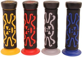Throttle Grips - Skulls, Gray - 70D1835GY - PBC2718F1
