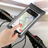 Touchscreen_Cell_Phone_Mount_ _Mobile_Phone_Holder_Up_to_6_Inch_Devices_Black_Pouch__Ratchet_Strap_2