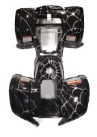 Blazer 125D Black Spider Body Kit - TAO TAO MOTOR / GIO PARTS - PBCATA125-D-10-01BS